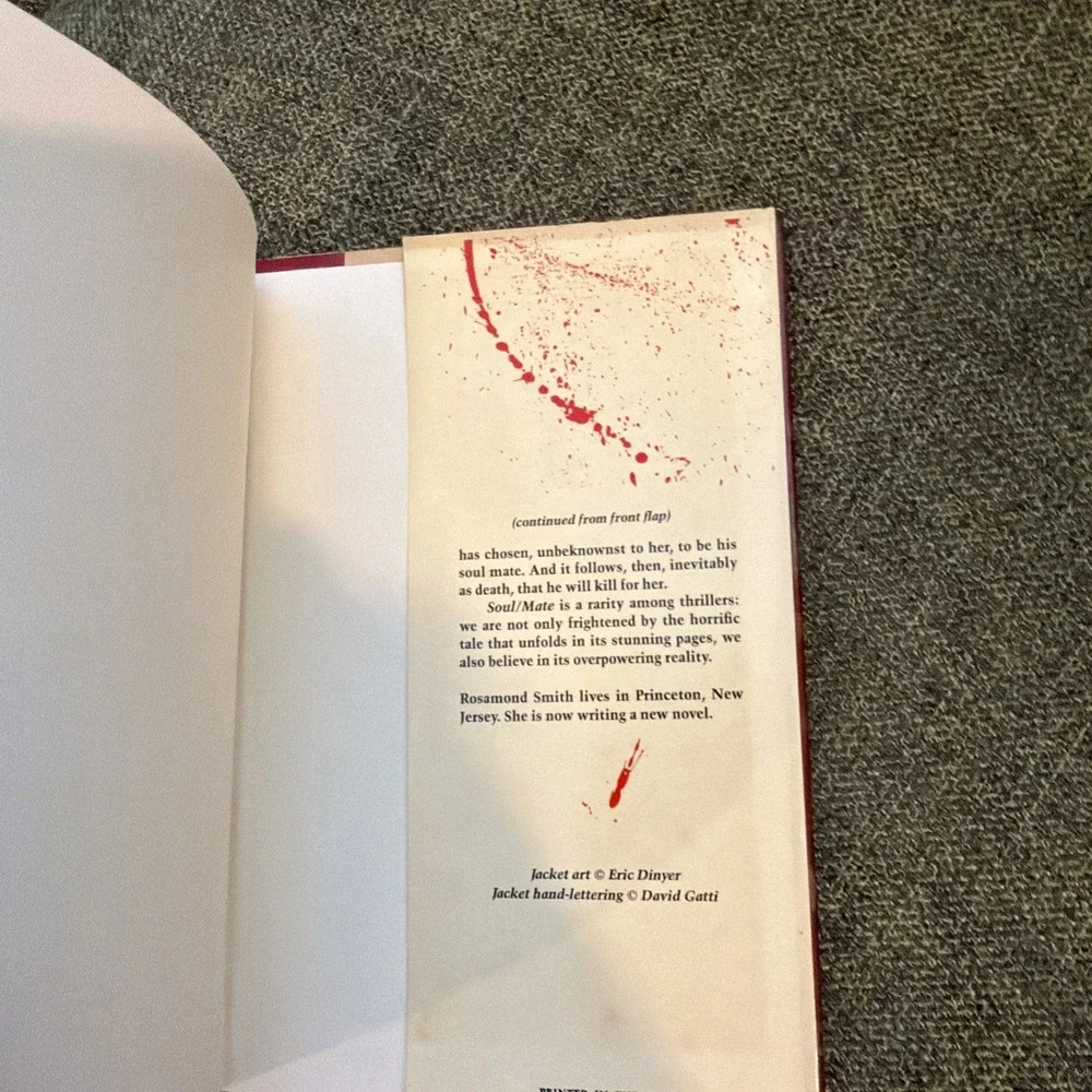 SOUL/MATE by Rosamond Smith (Dutton, 1989)